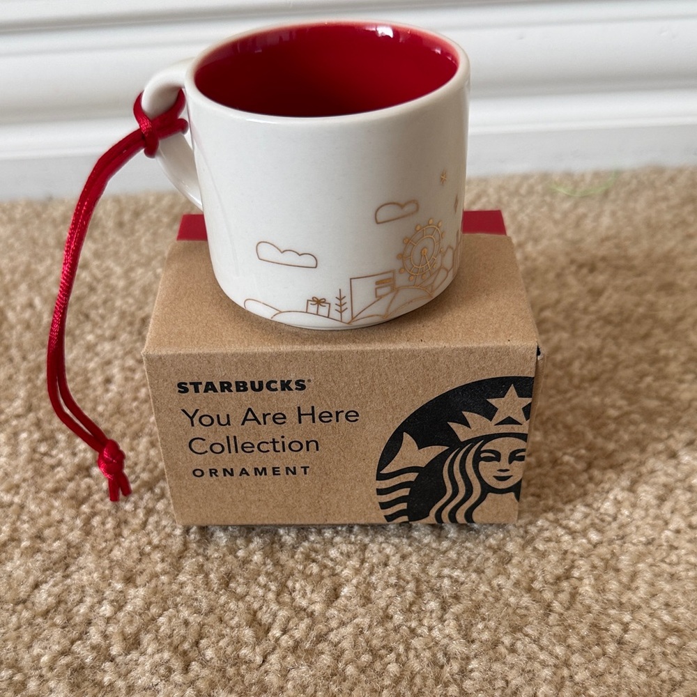 Starbucks Chicago Skyline Ornament Mug - Red and White - Picture 2 of 3
